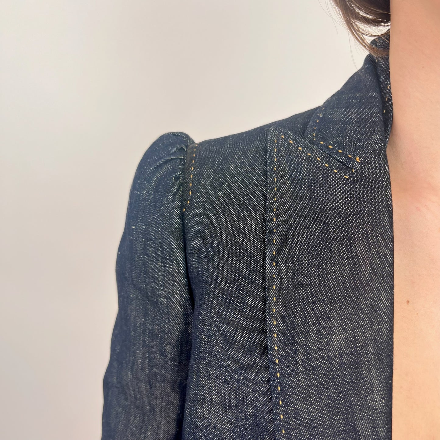 DSQUARED2 Giacca blazer denim jeans scuro