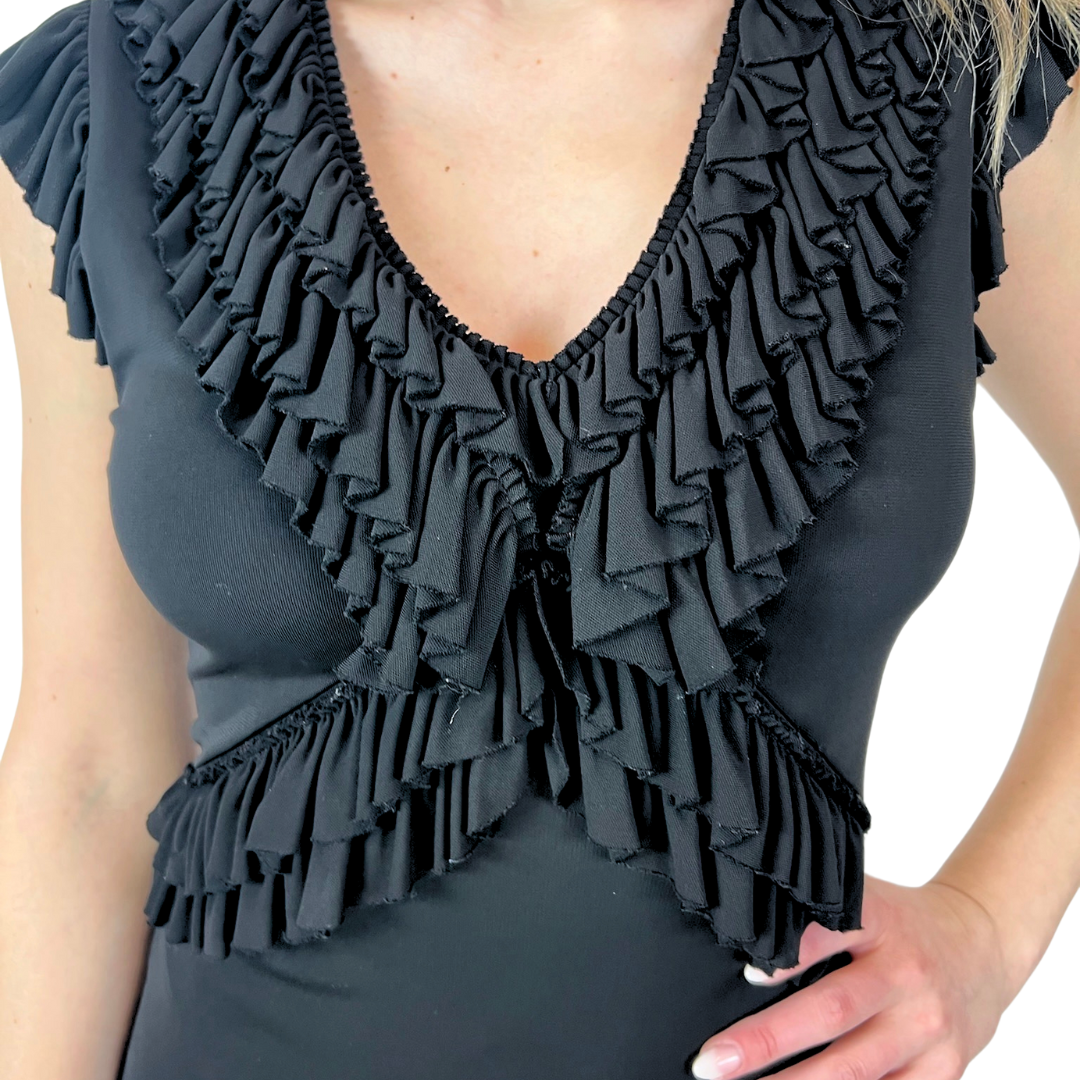 ETRO Abito in jersey con rush sullo scollo