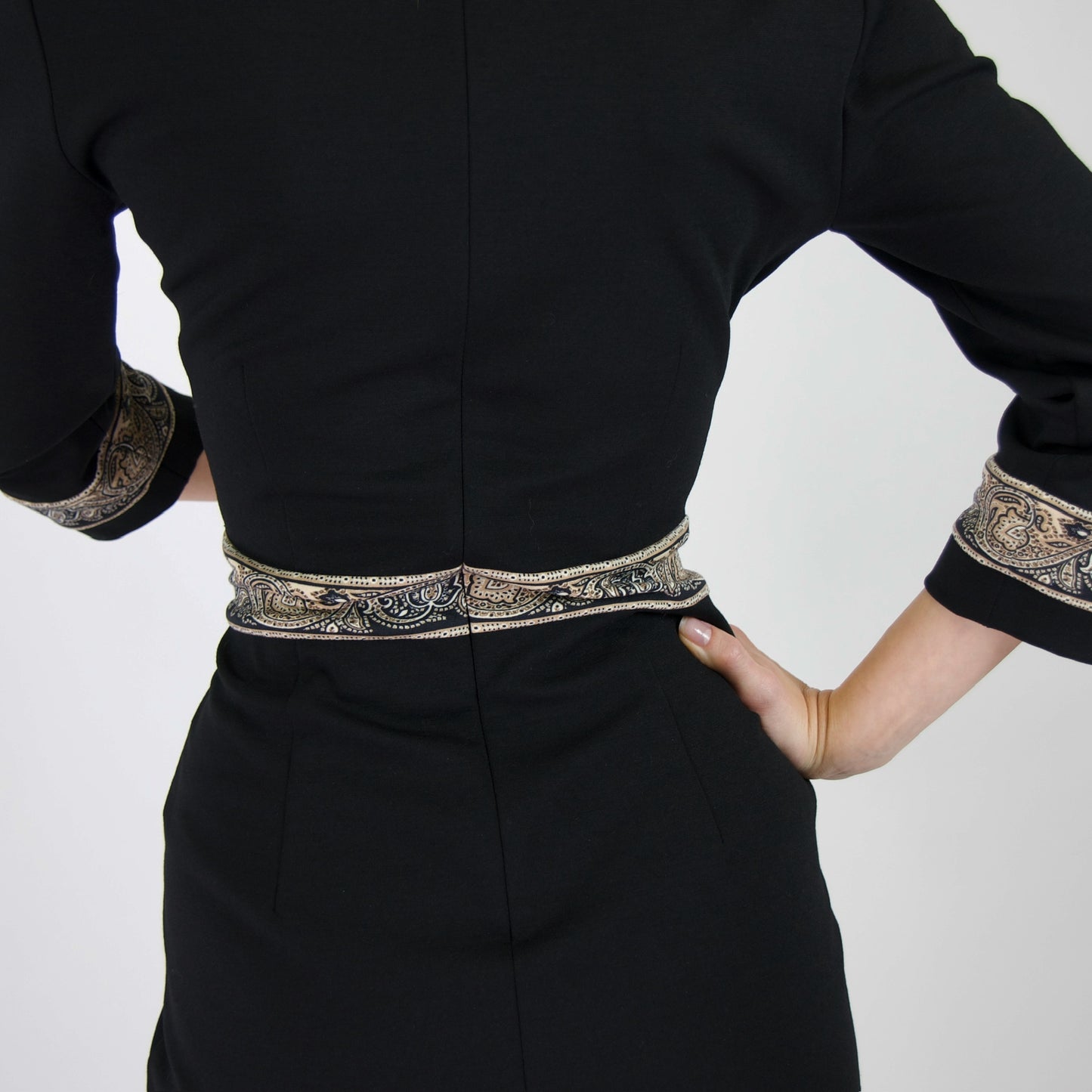 ETRO Abito in jersey di lana nero