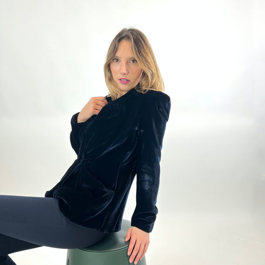 GIORGIO ARMANI Giacca in velluto rasato