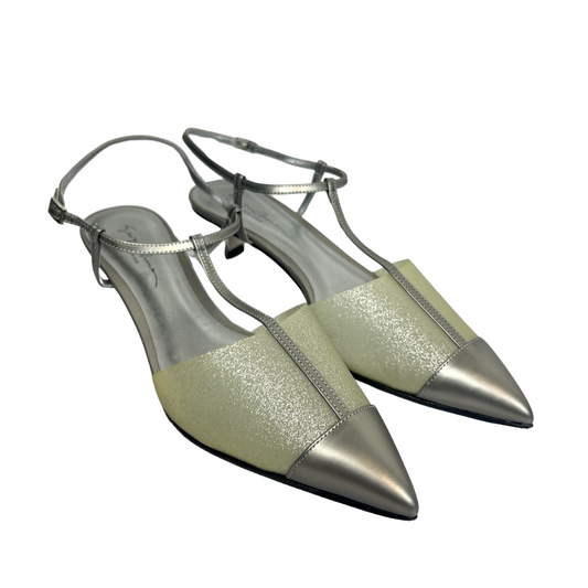 GIORGIO ARMANI Scarpe slingback argento