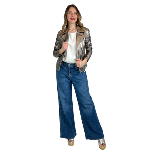 GOMO'S Giacca in pelle bronzo