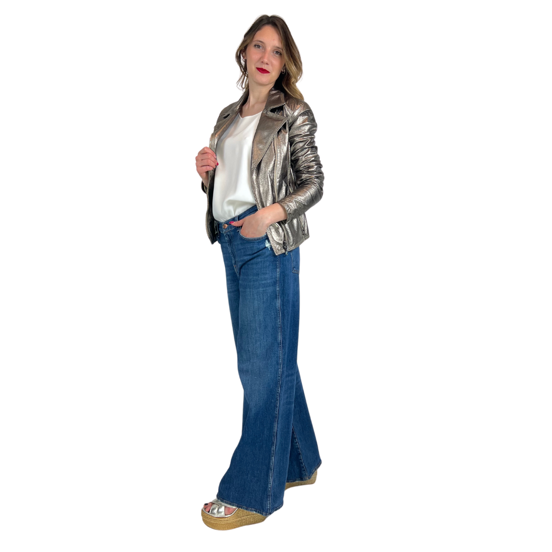 GOMO'S Giacca in pelle bronzo