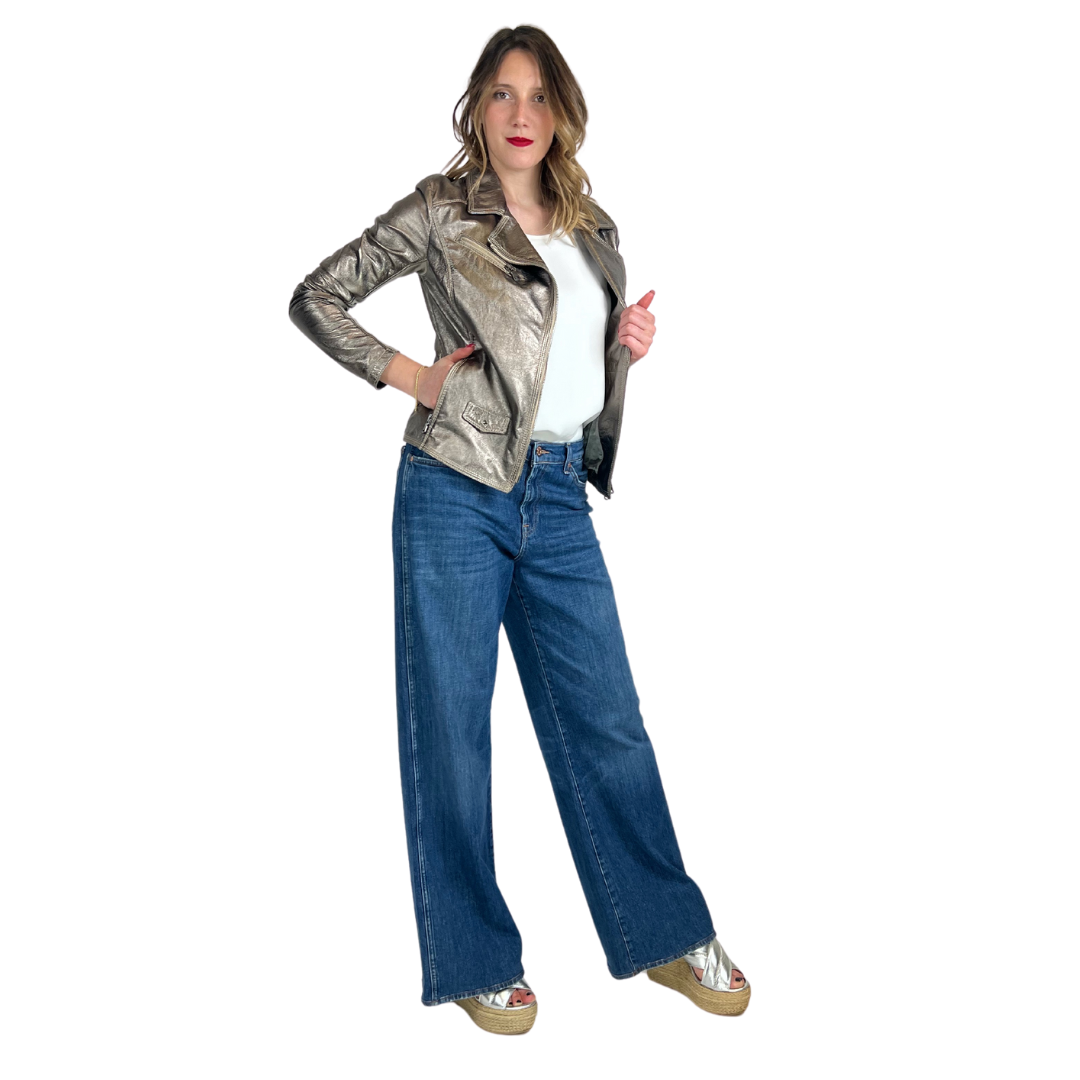 GOMO'S Giacca in pelle bronzo