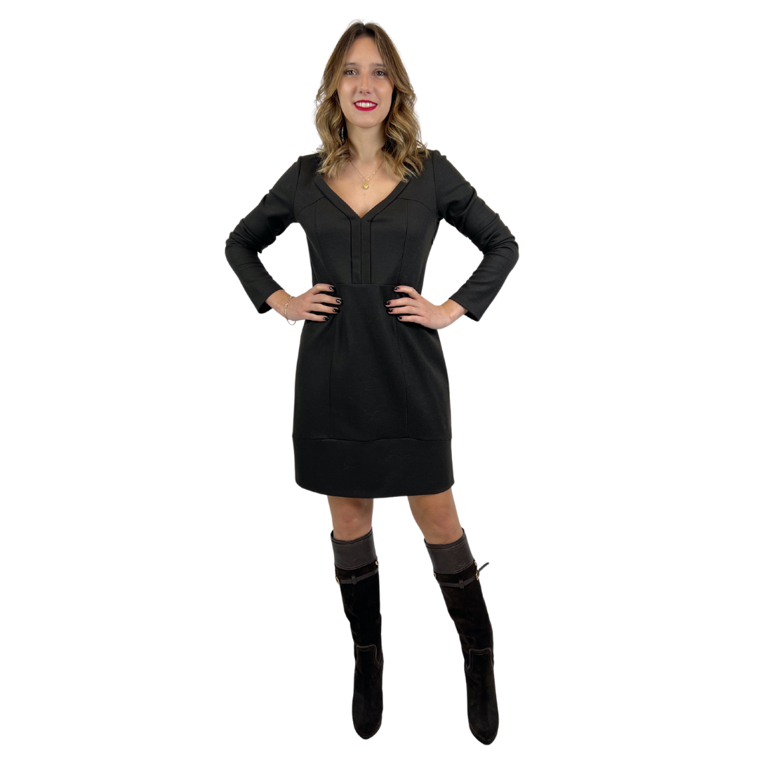 GRIFONI Abito in jersey di lana color testa di moro