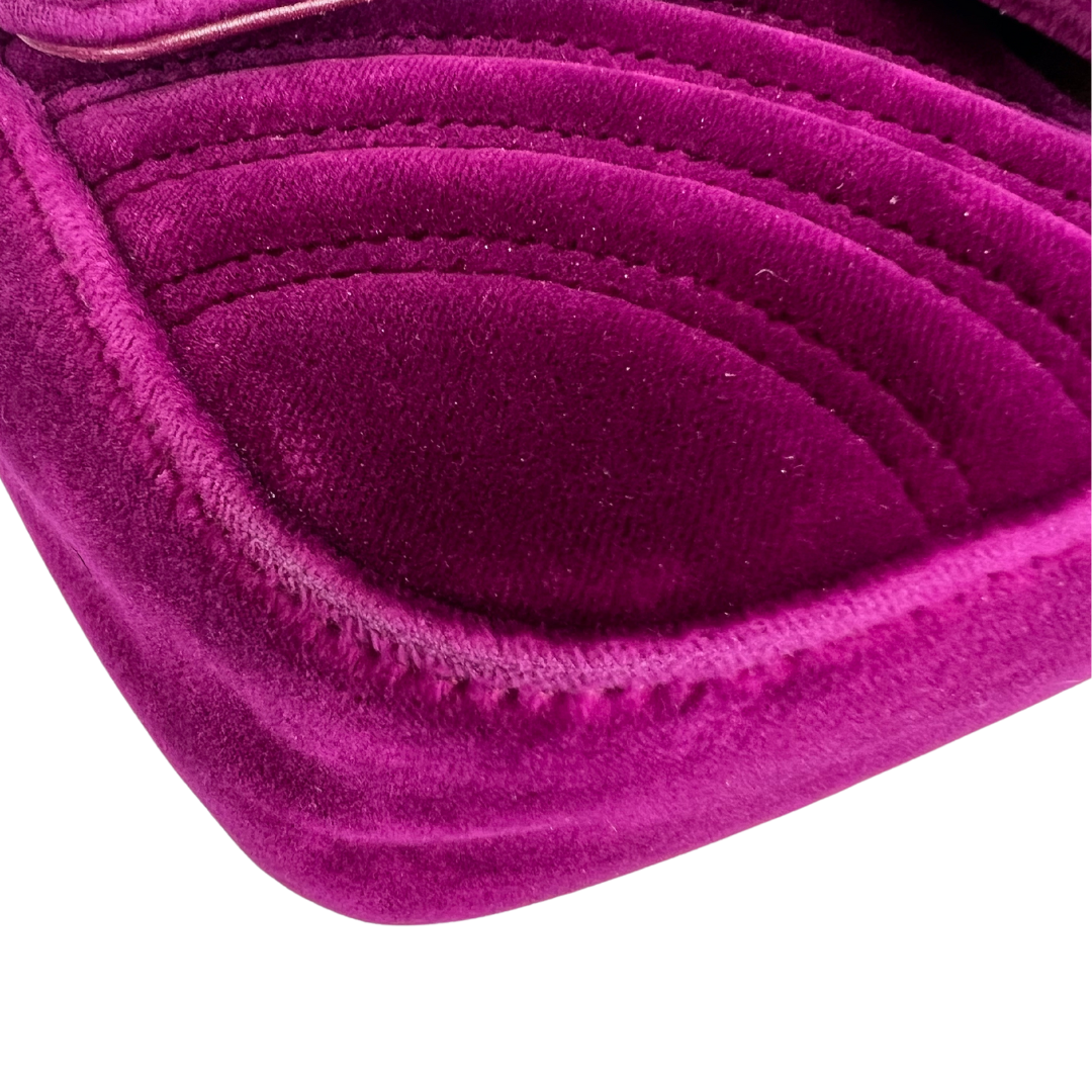 GUCCI Borsa Marmont velvet mini ciclamino