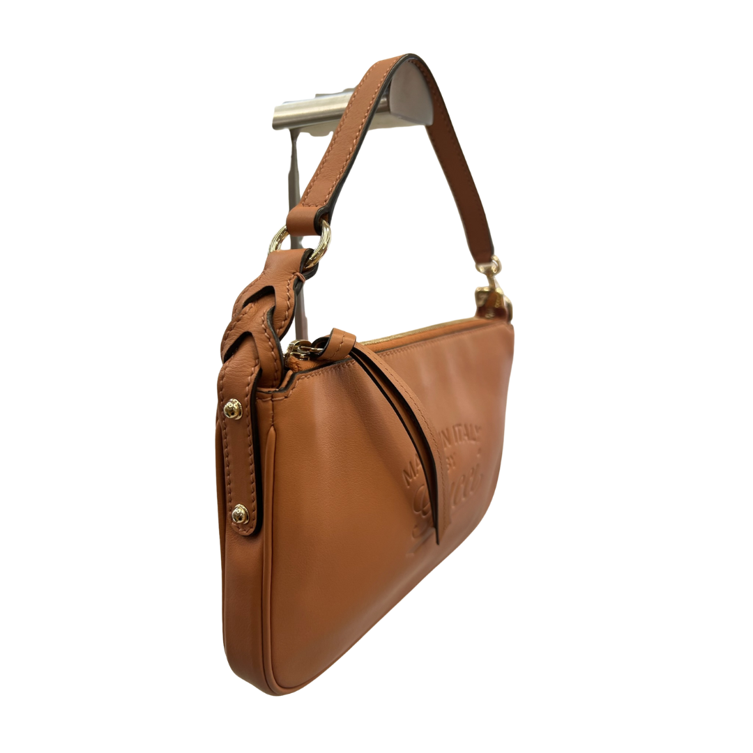 GUCCI Borsa pochette piatta color cipria