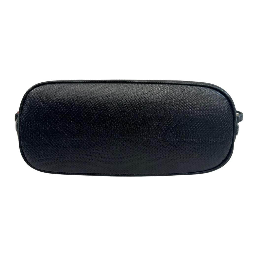 GUCCI Borsa pochette rettangolare in pelle nera