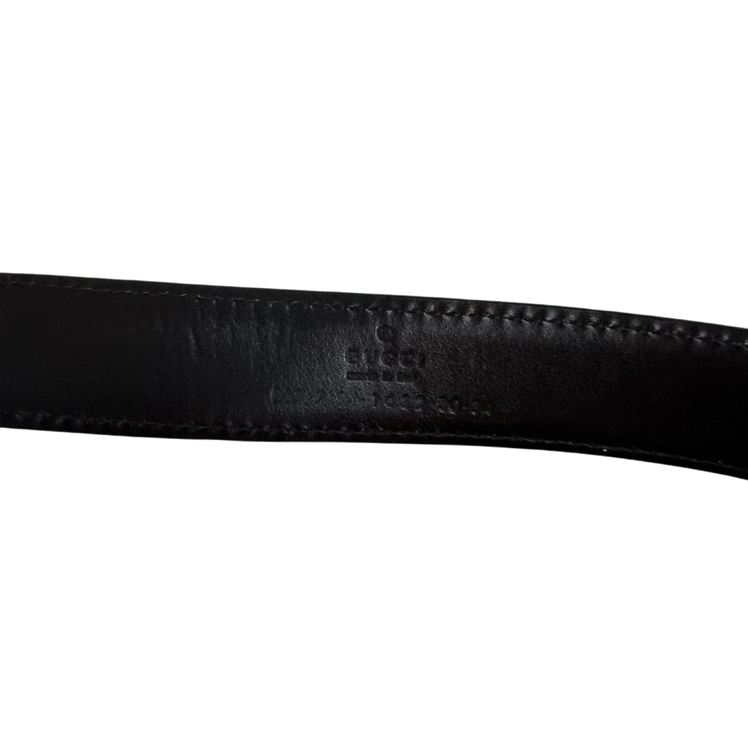 GUCCI Cintura in pelle color cammello
