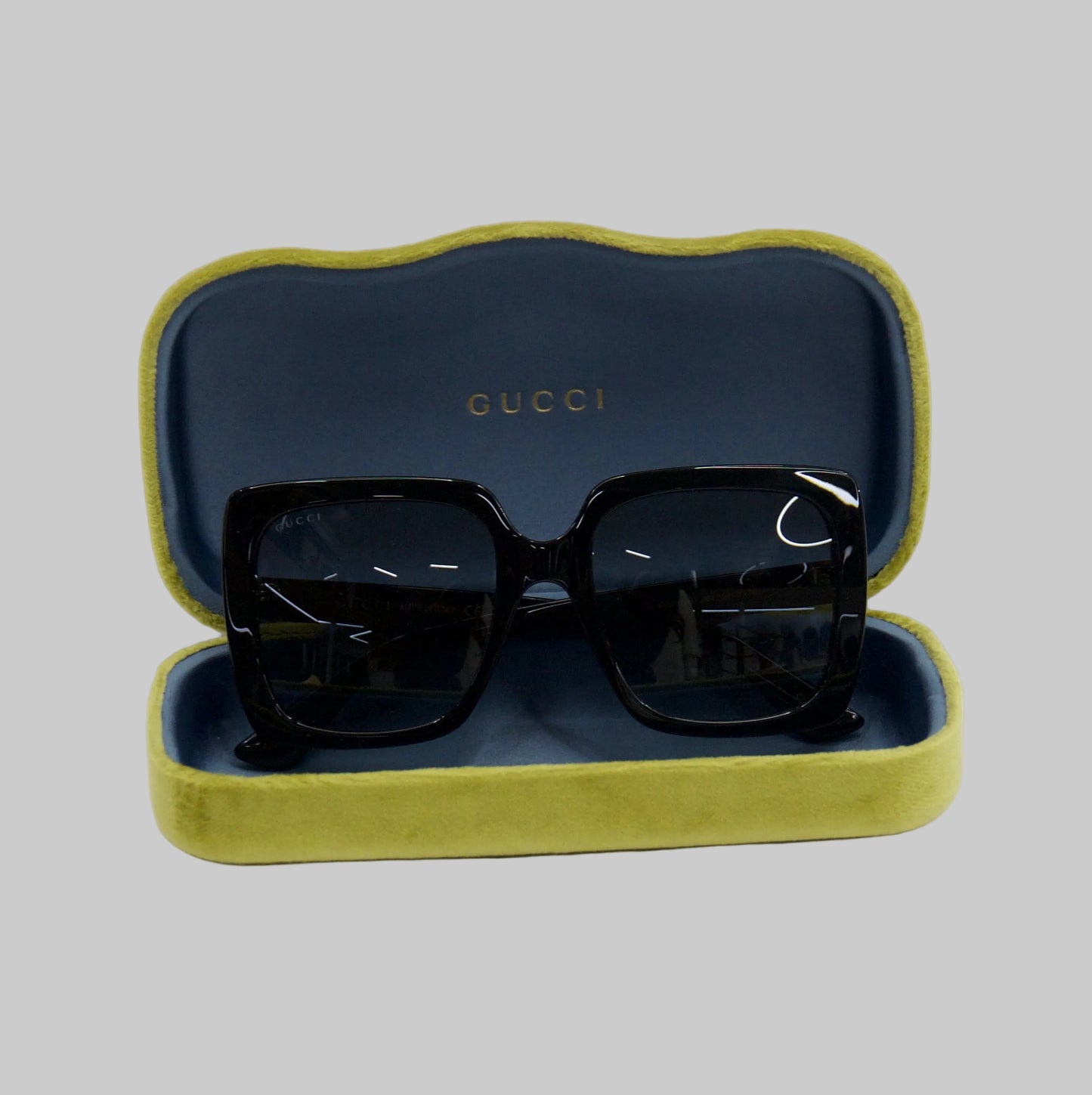GUCCI Occhiale da sole quadrati neri
