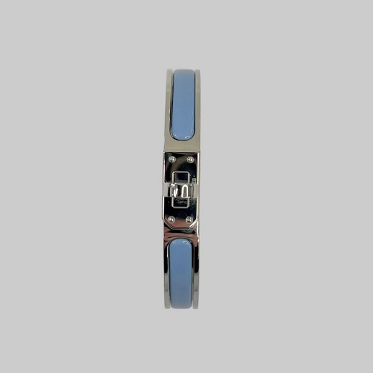 HERMES Bracciale Mini Click Kelly azzurro