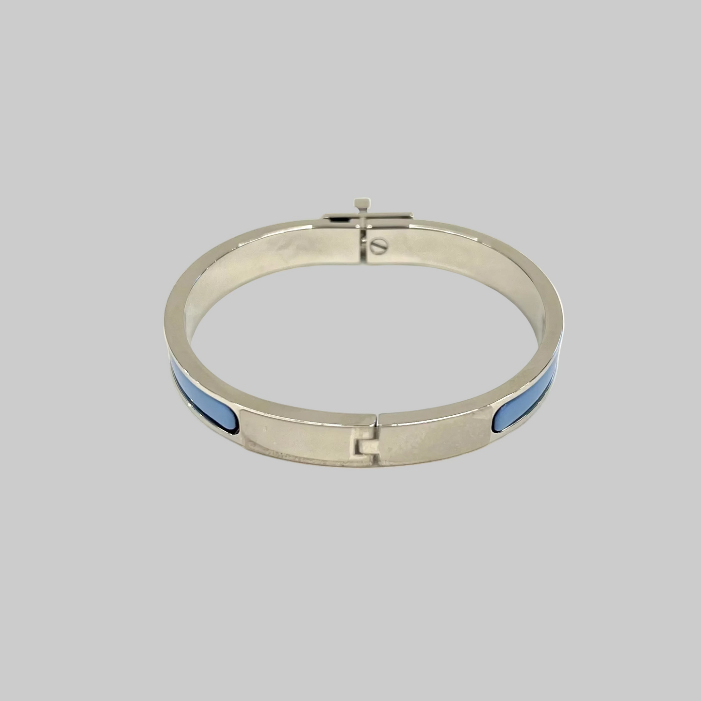 HERMES Bracciale Mini Click Kelly azzurro