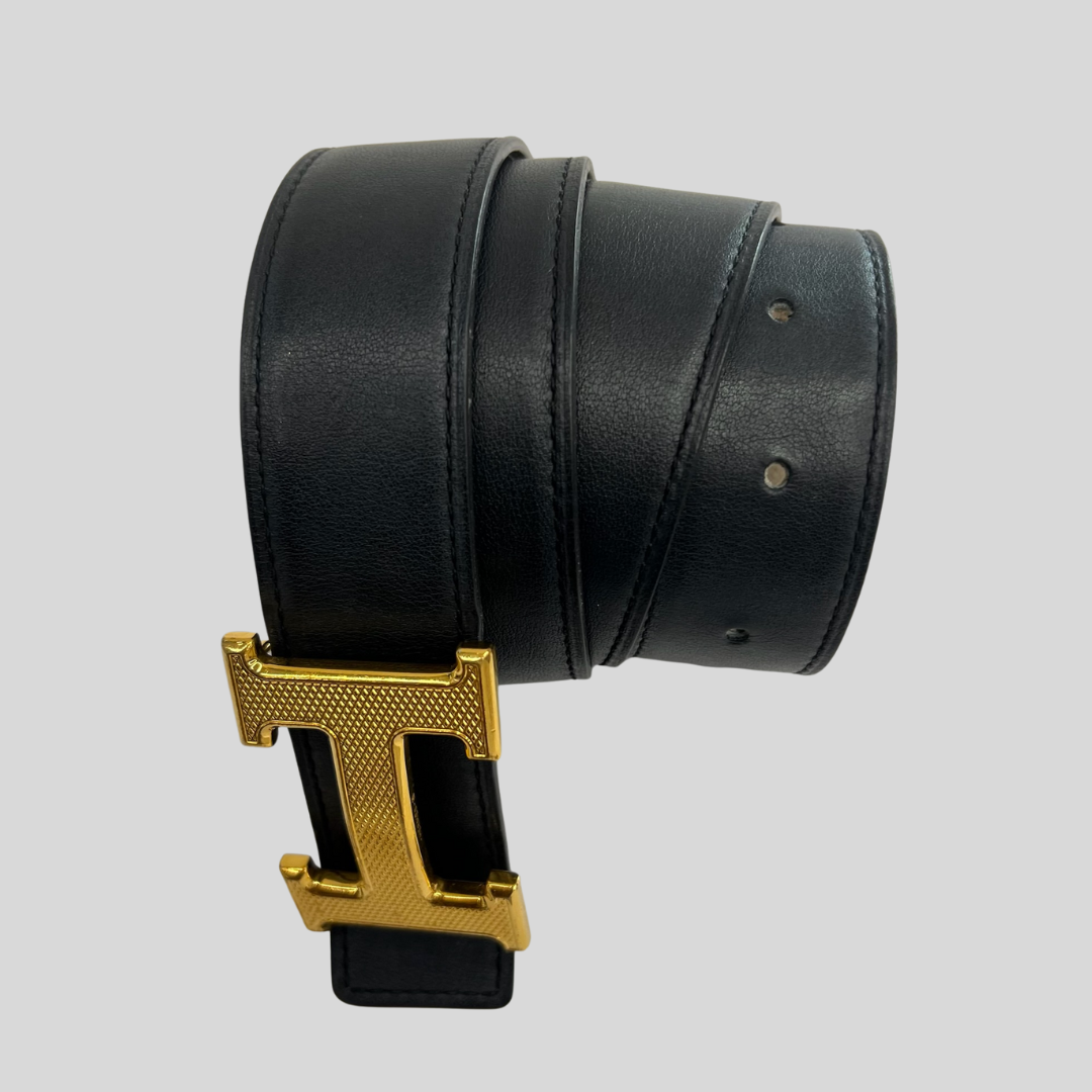 HERMES Cintura reversibile Gullochée 32 mm