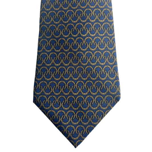 HERMES Cravatta con ferri di cavallo