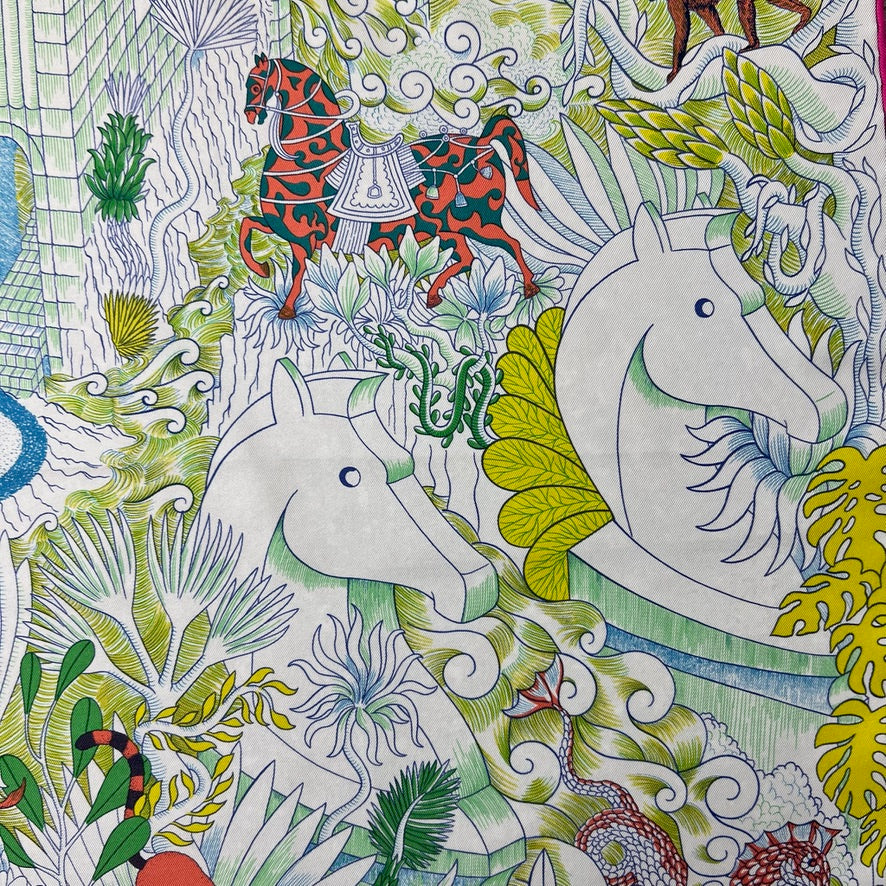 HERMES Foulard in seta carrè "Cosmographia Universal"