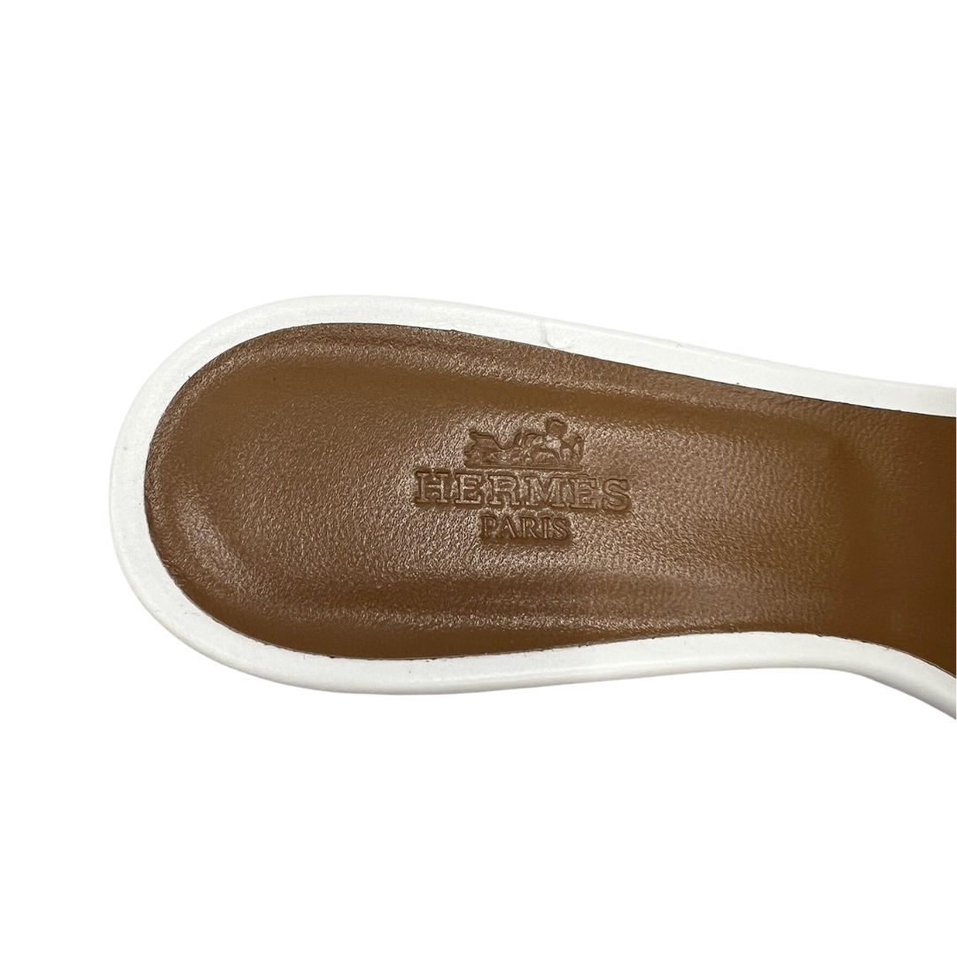 HERMES Sandalo Oasis bianco