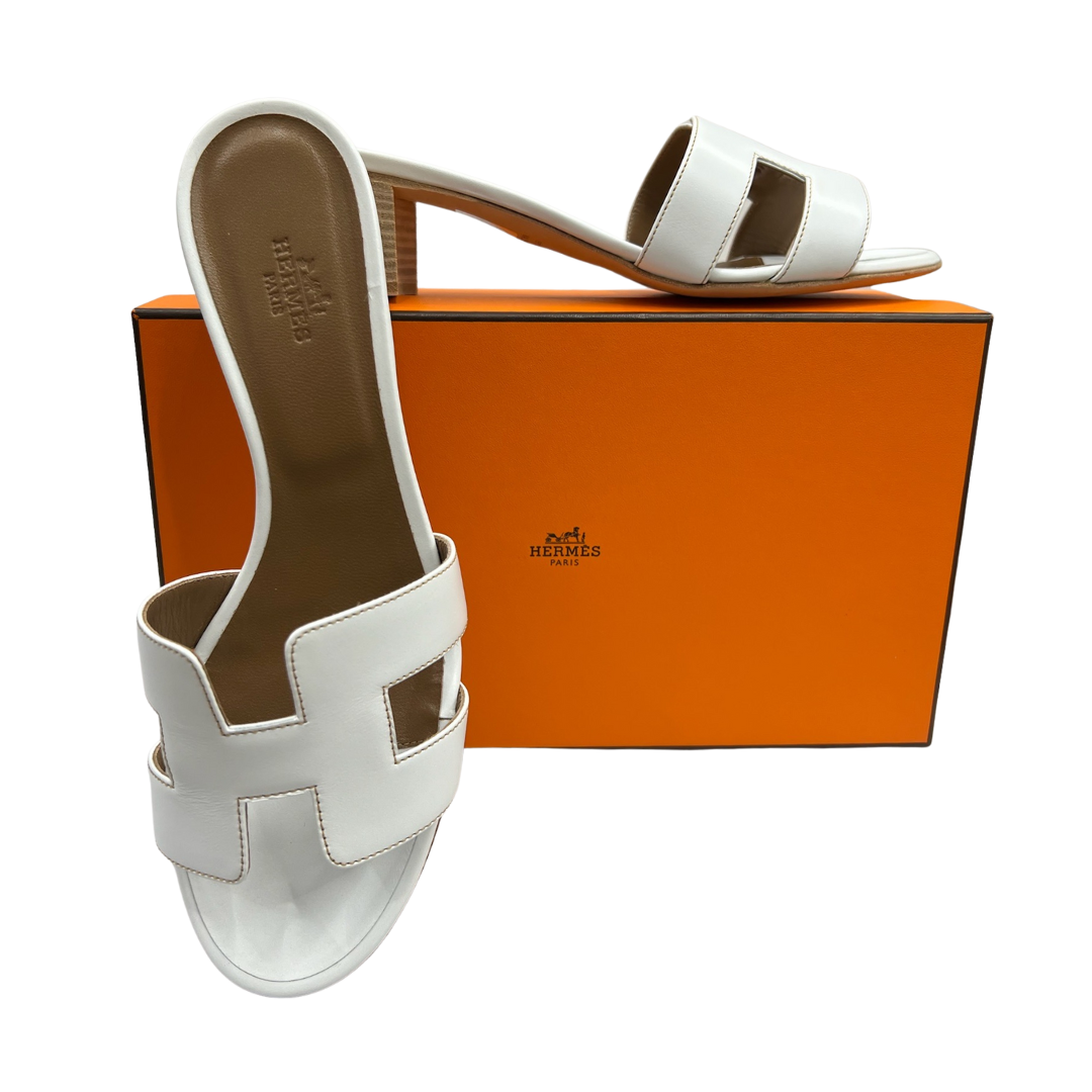 HERMES Sandalo Oasis bianco