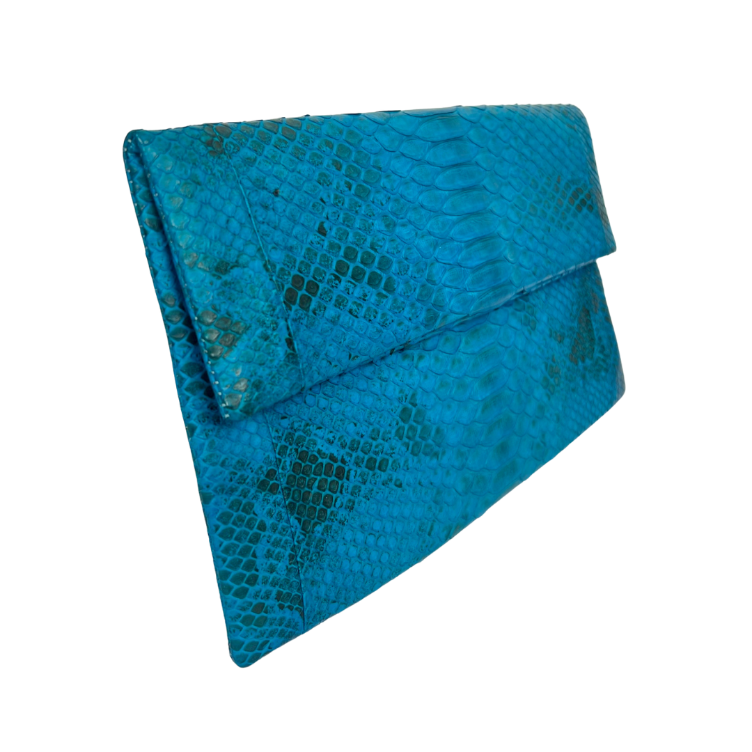 IVETTE Borsa pochette piatta in pitone