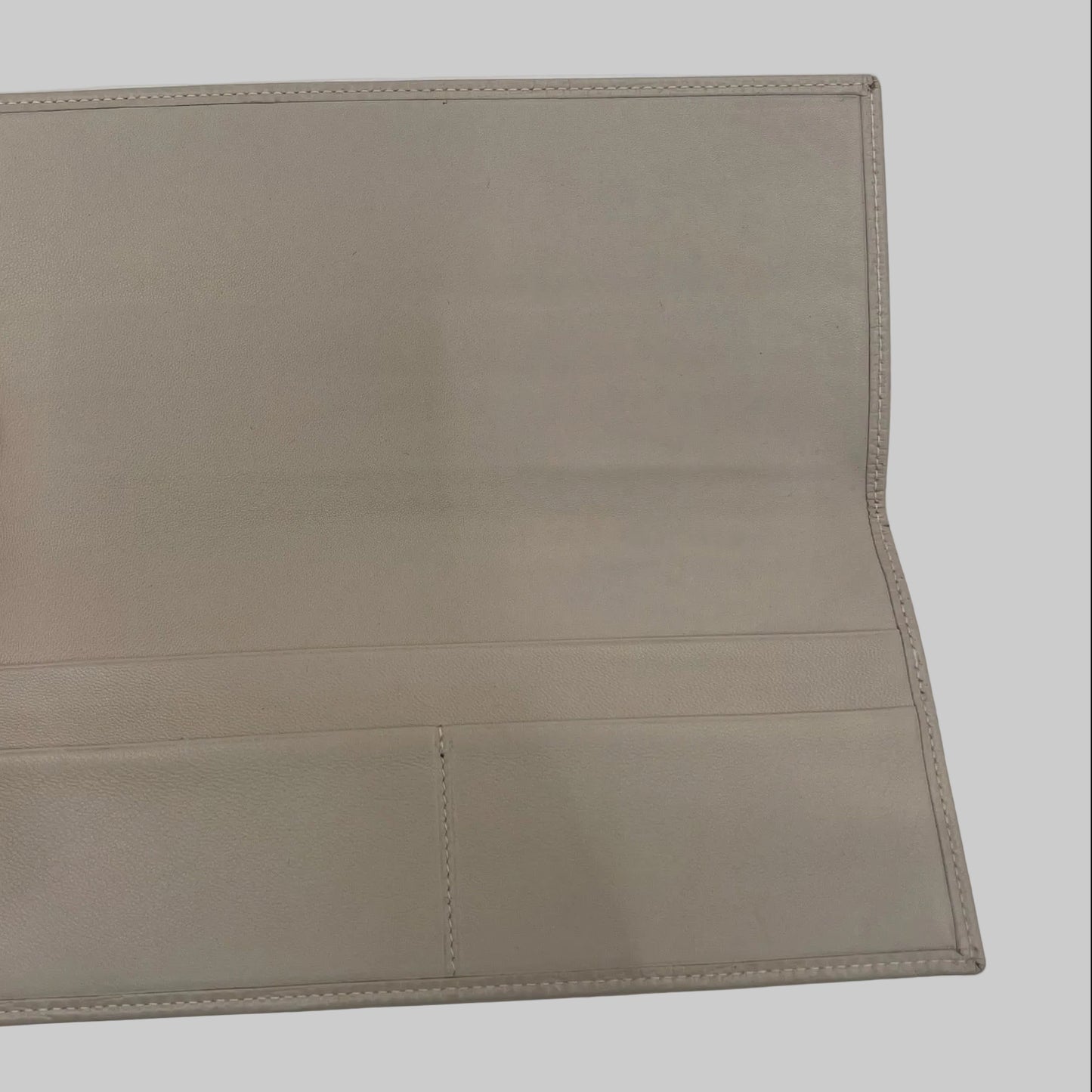 LOEWE Porta documenti in pelle martellata beige chiara