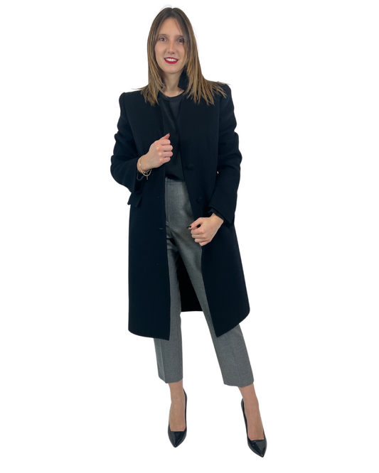 LORENZO RIVA Cappotto nero vintage