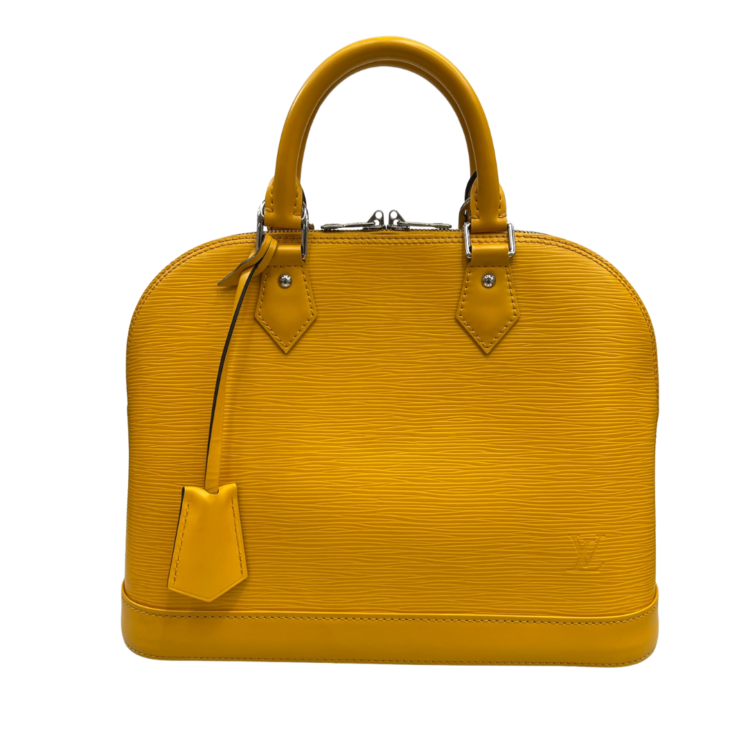 LOUIS VUITTON Borsa Alma MM in epi giallo