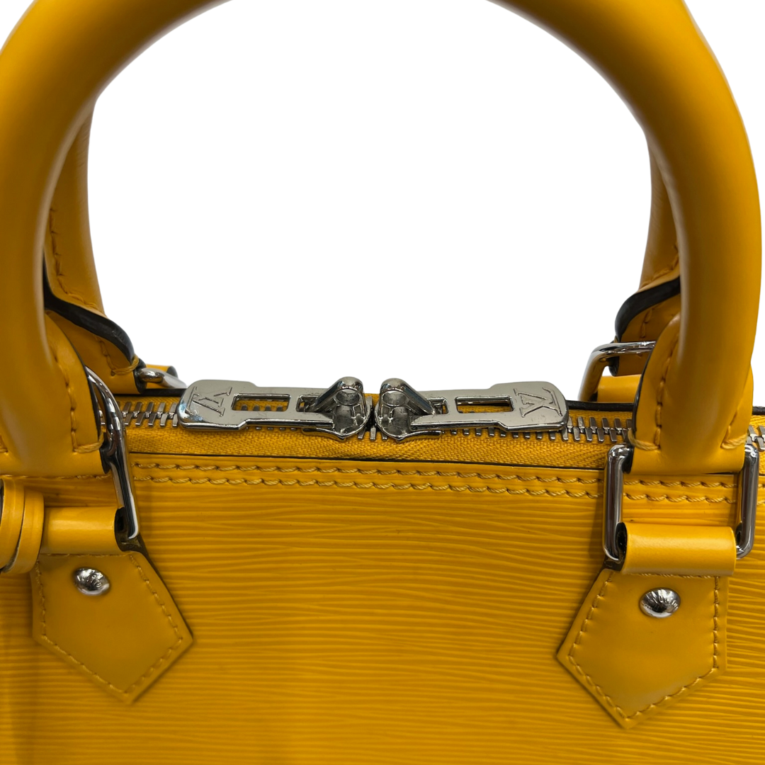 LOUIS VUITTON Borsa Alma MM in epi giallo