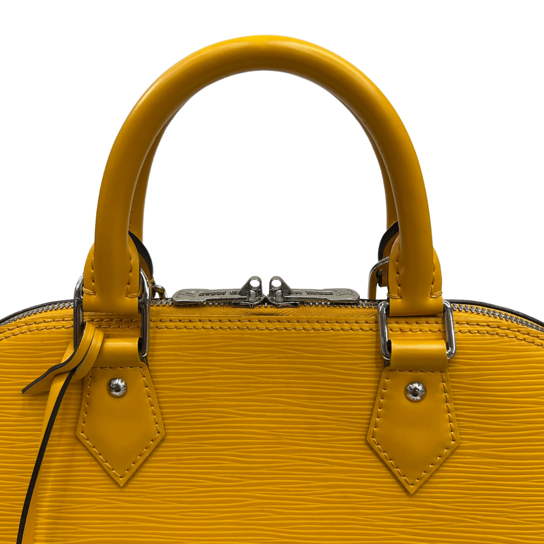 LOUIS VUITTON Borsa Alma MM in epi giallo