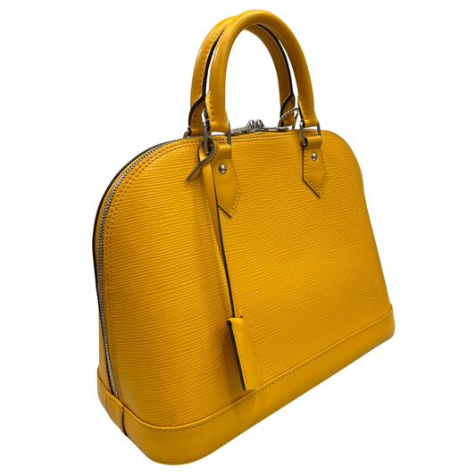 LOUIS VUITTON Borsa Alma MM in epi giallo