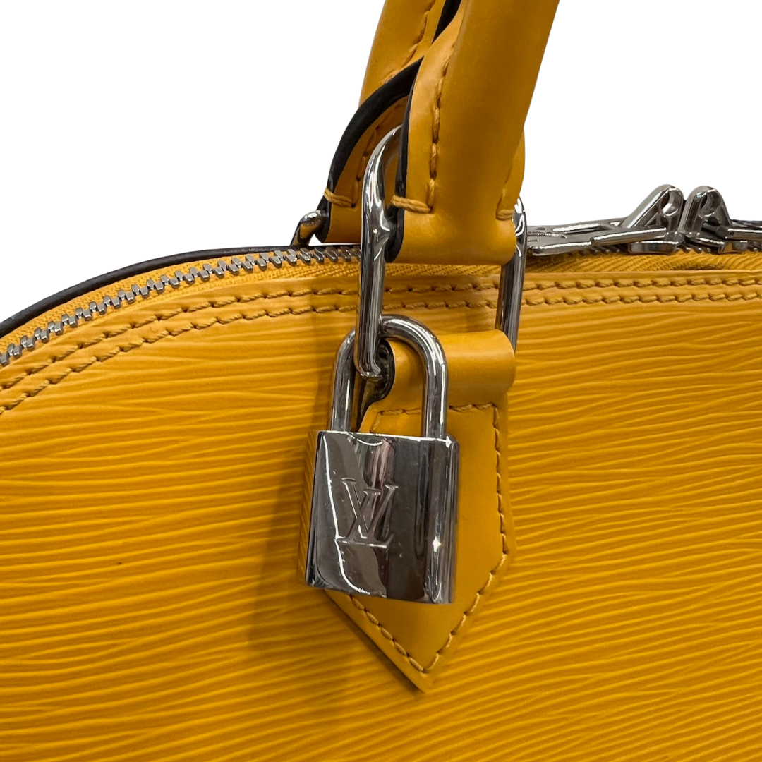 LOUIS VUITTON Borsa Alma MM in epi giallo