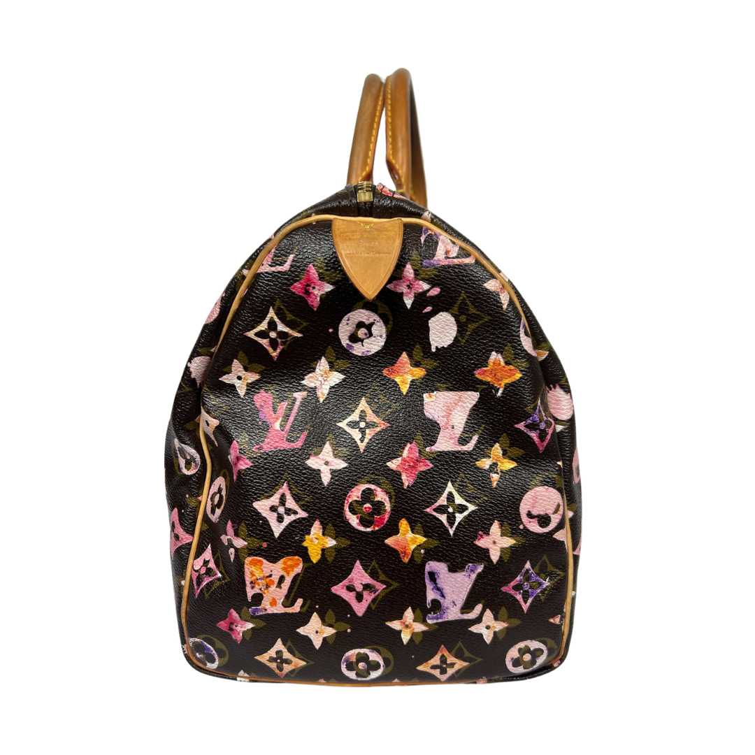 LOUIS VUITTON Borsa Speedy 35 Aquarelle by Richard Prince