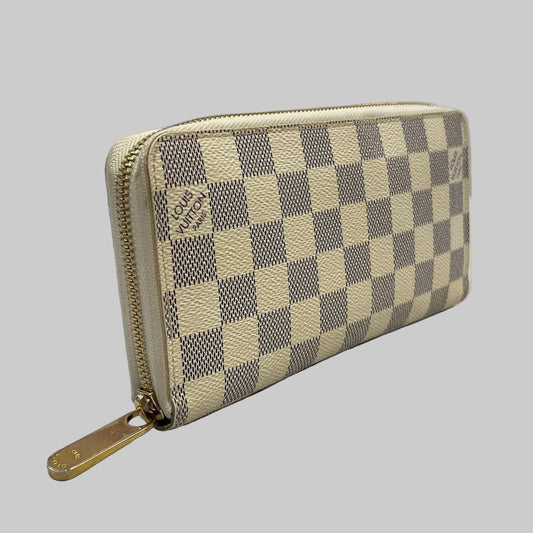 LOUIS VUITTON Portafoglio Zippy Damier Azur