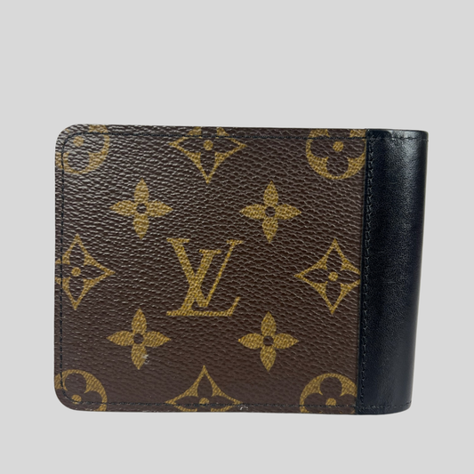 LOUIS VUITTON Portafoglio in monogram "Multiple Wallet Macassar"