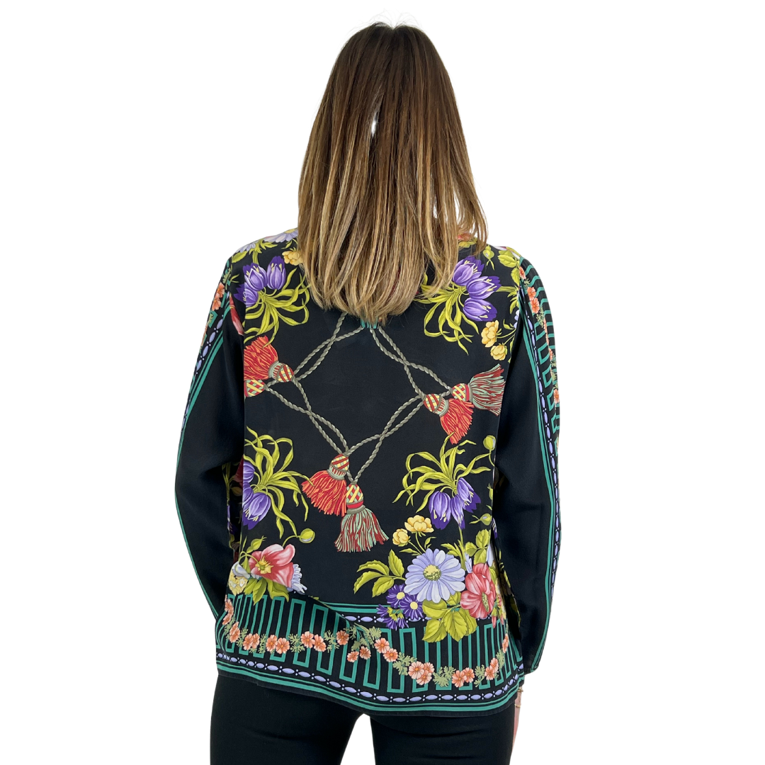 MANTERO COLLECTION Casacca in seta a fiori
