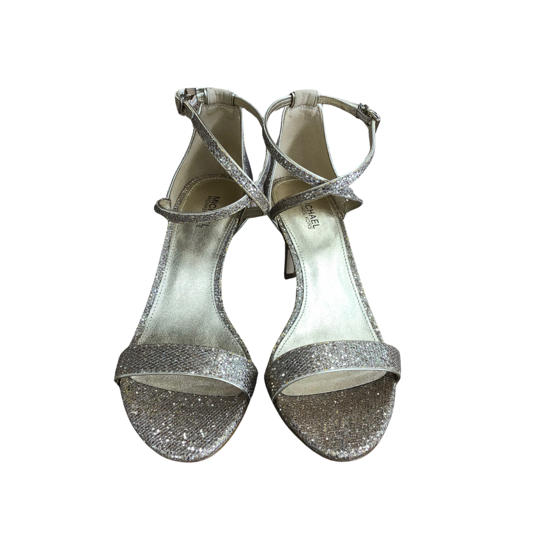 MICHAEL KORS Scarpa sandalo glitterato in oro