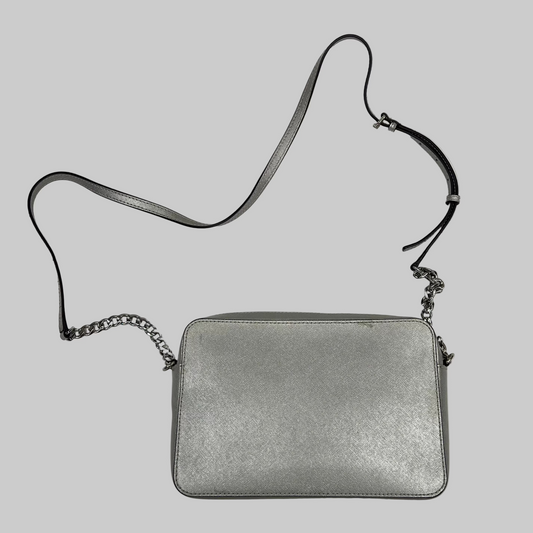 MICHEAL KORS Borsa in pelle saffiano argento
