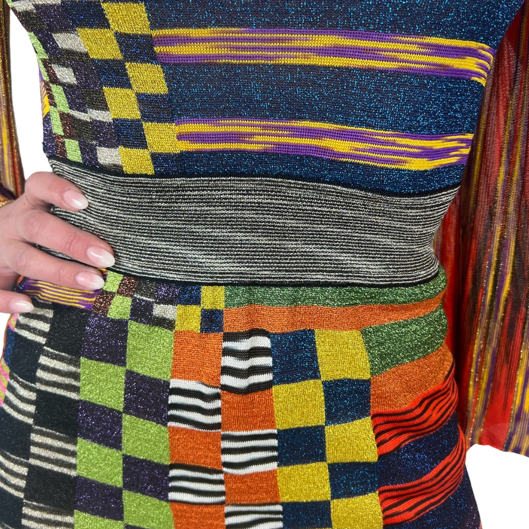 MISSONI Abito multicolor con fili lamè