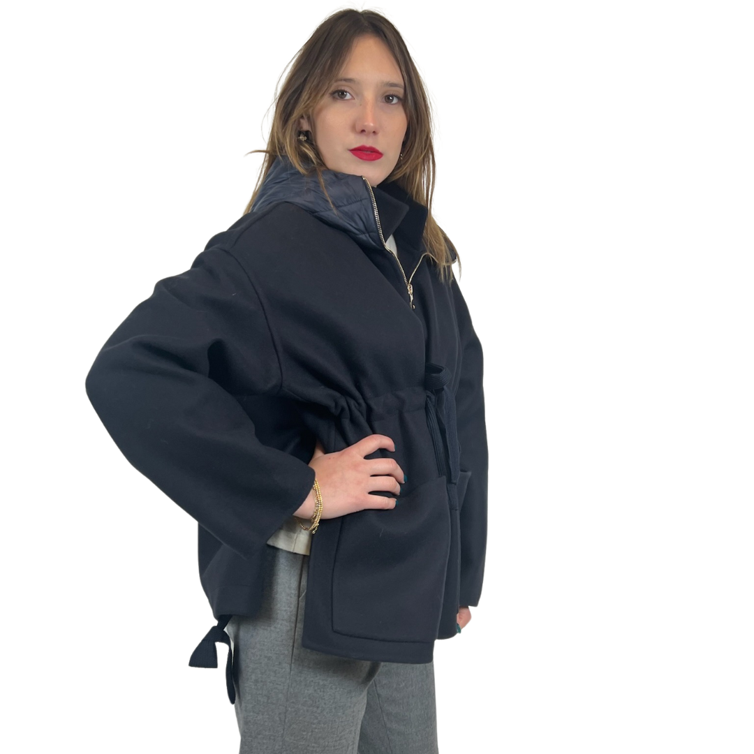 MONCLER Giacca poncho blu