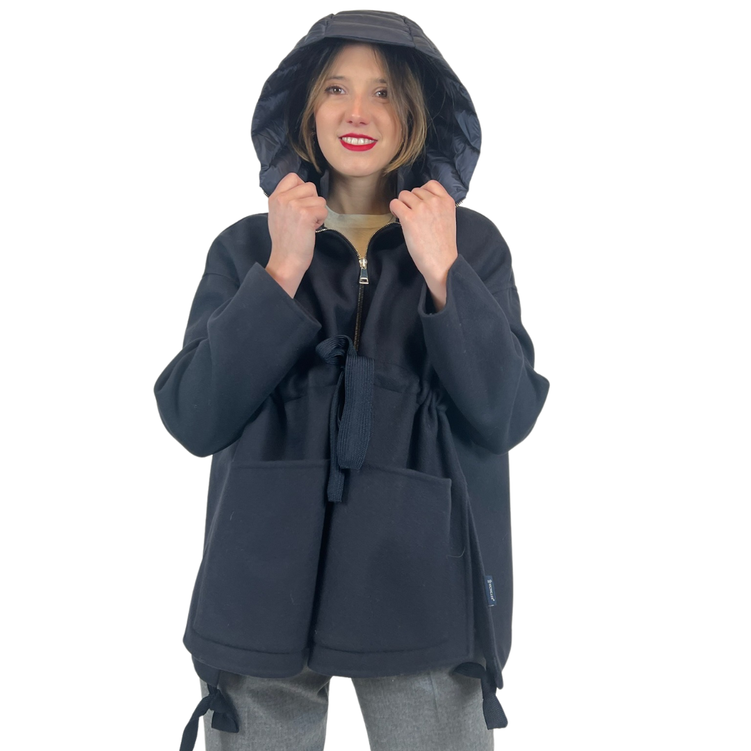 MONCLER Giacca poncho blu