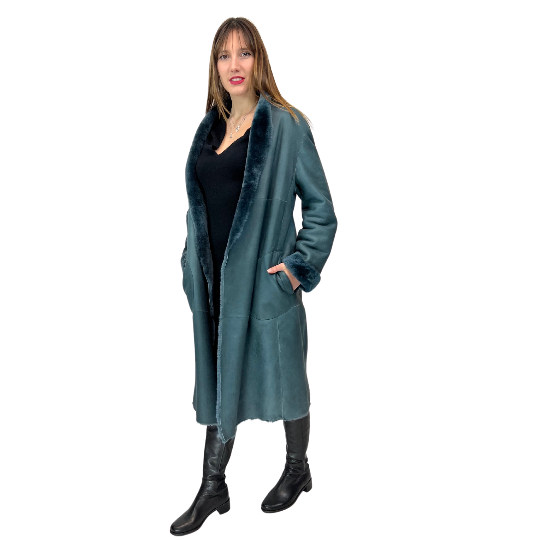 Montone reversibile Blu di prussia