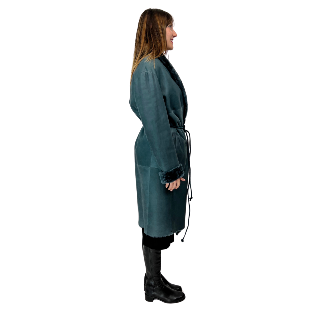 Montone reversibile Blu di prussia
