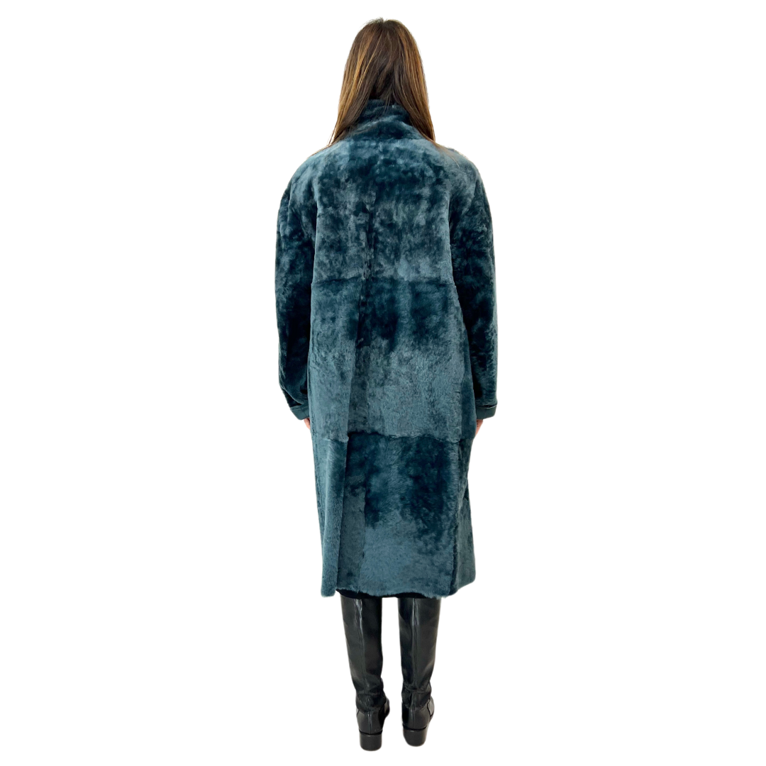 Montone reversibile Blu di prussia
