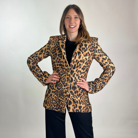 PACO RABANNE Blazer maculata in lana