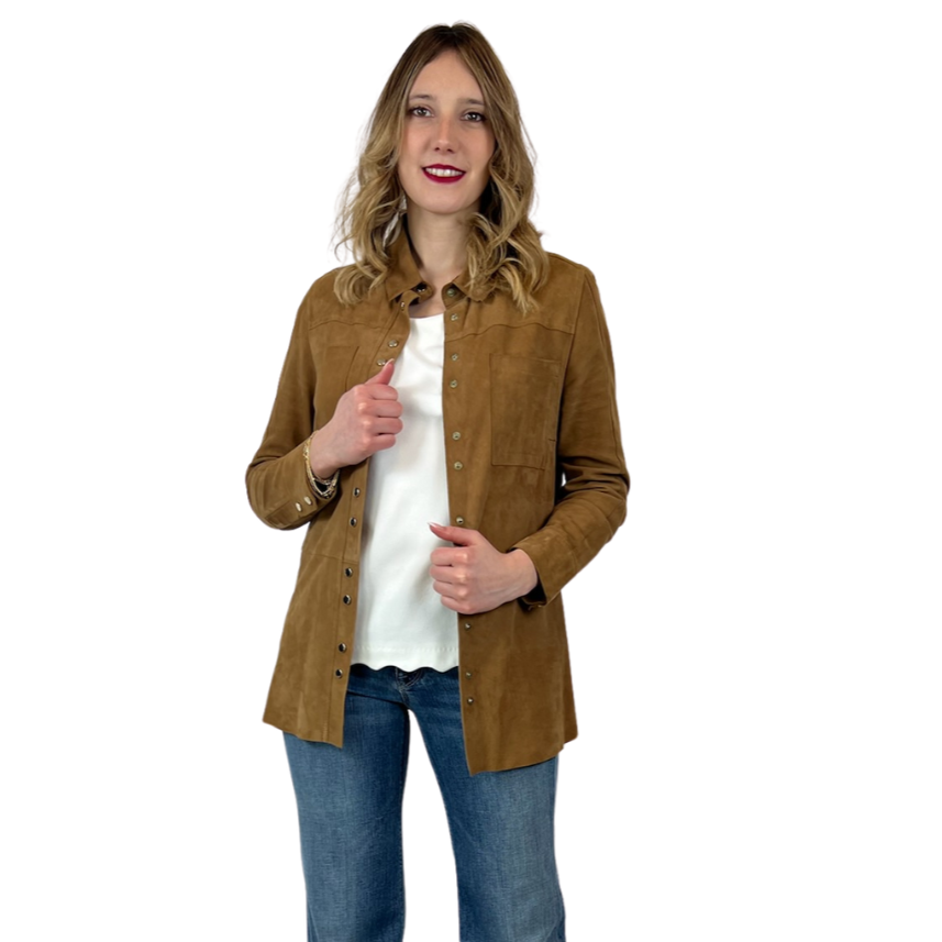 PINKO Giacca camicia in renna