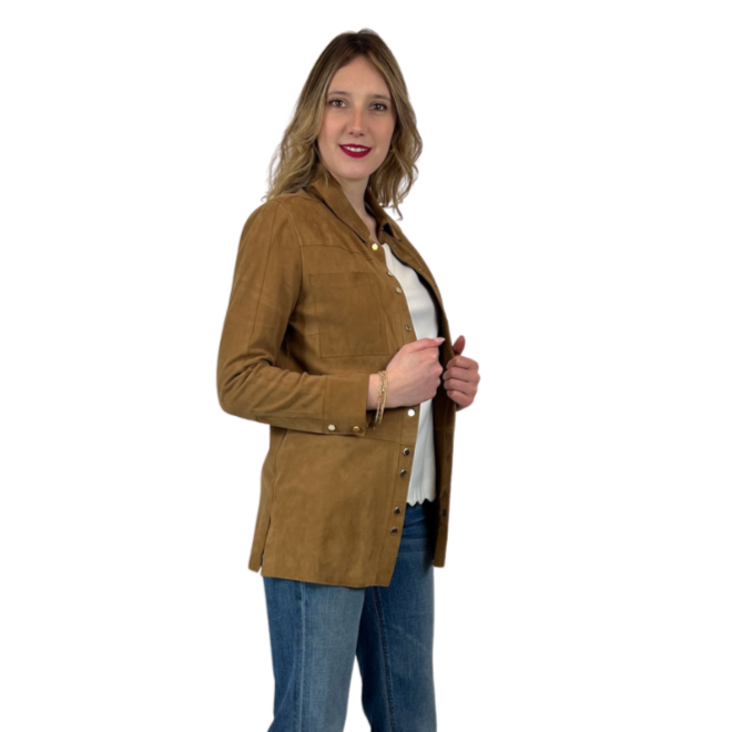 PINKO Giacca camicia in renna