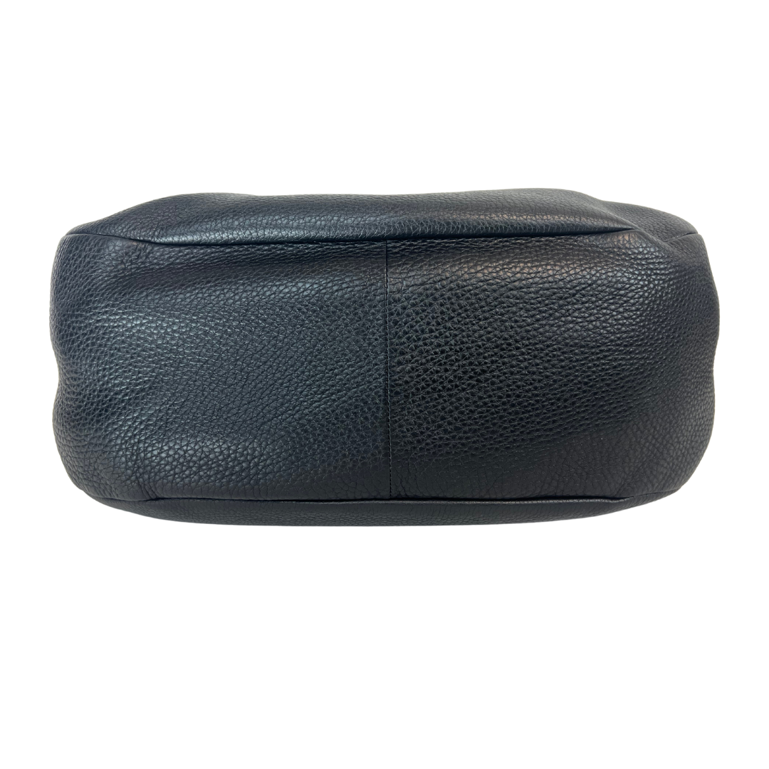 PRADA Borsa pelle martellata nera