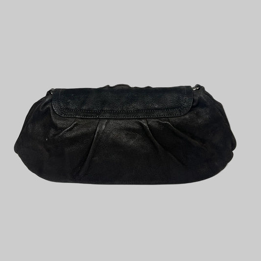 PRADA Pochette in pelle marrone