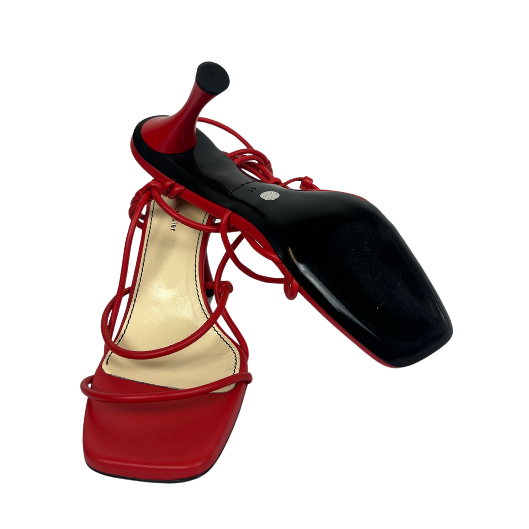 PROENZA SCHOULER Sandali in pelle rossa