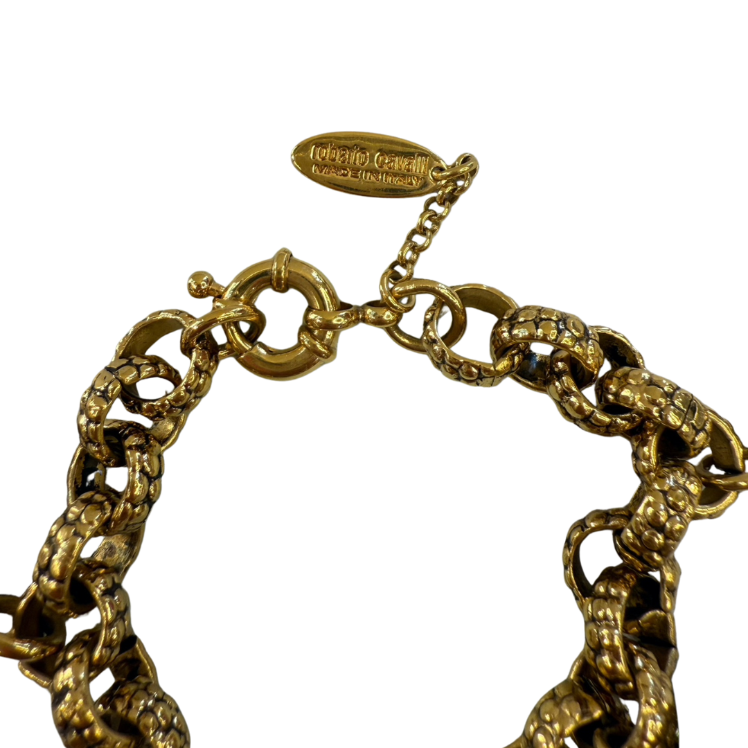 ROBERTO CAVALLI Bracciale con diversi charms portafortuna