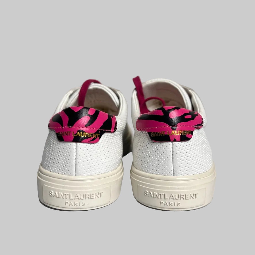 SAINT LAURENT Scarpe sneakers traforate bianche