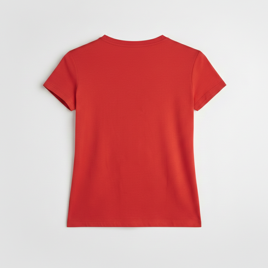 SAINT LAURENT T-shirt in cotone rosso
